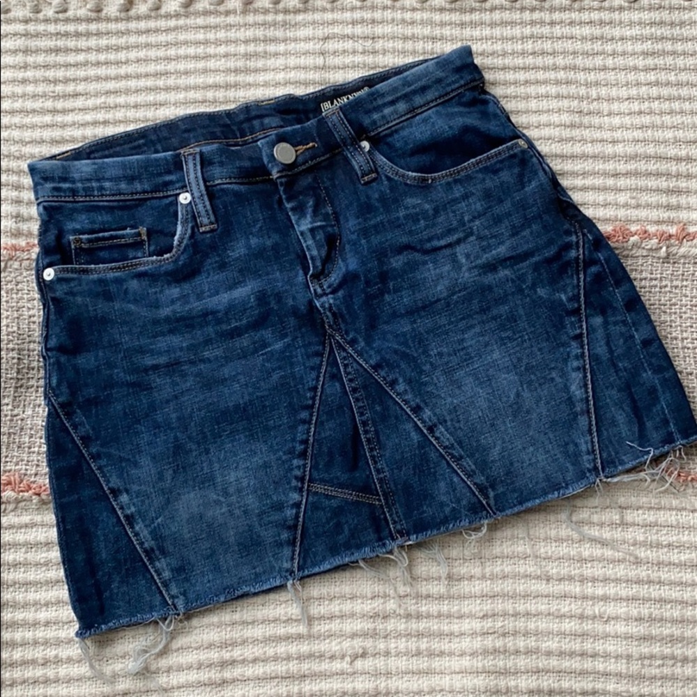 BlankNYC Distressed Denim Skirt